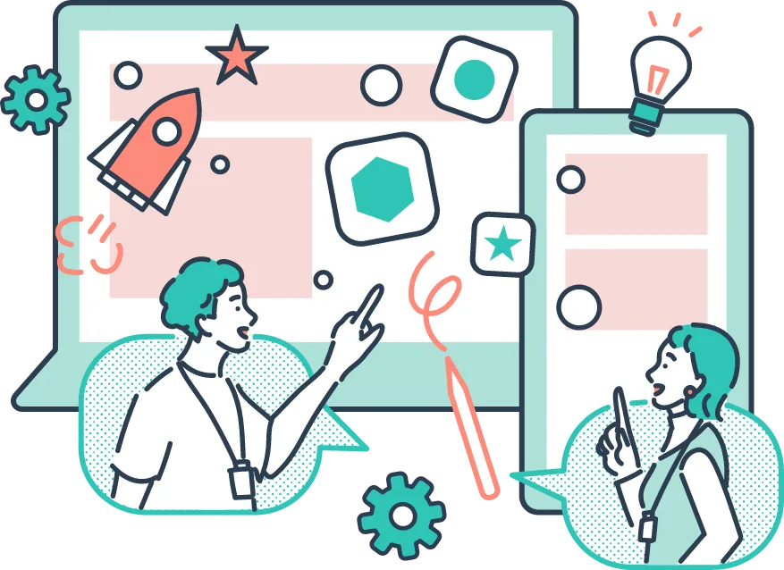 Chatworkによるスムーズなコミュニケーションのイメージ
