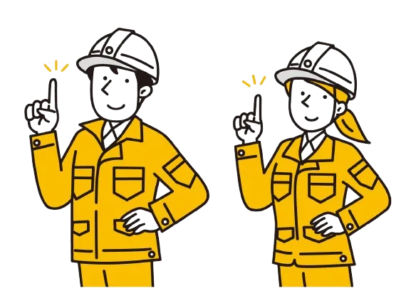 水道修理業の電話代行を表す作業員のイラスト