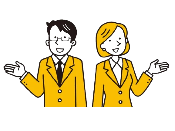 士業の電話代行を表すスタッフのイラスト