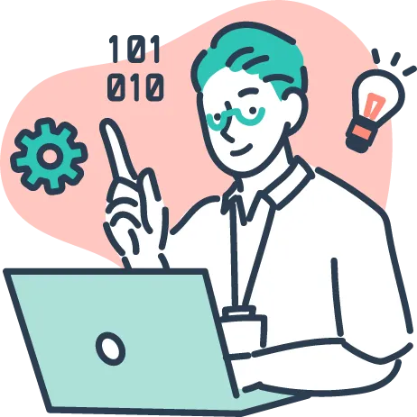 経営者・役職者がAIを活用するイメージ