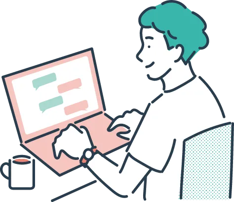 パソコンでAIを学習する受講者