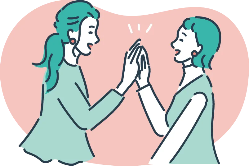 潜在層の人材へのアプローチをイメージしたイラスト