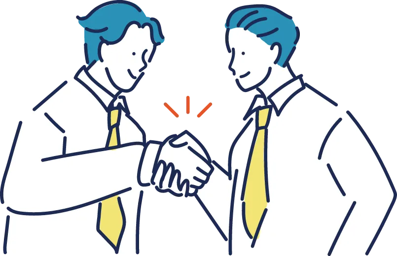 企業と人材の質の高いマッチングをイメージしたイラスト